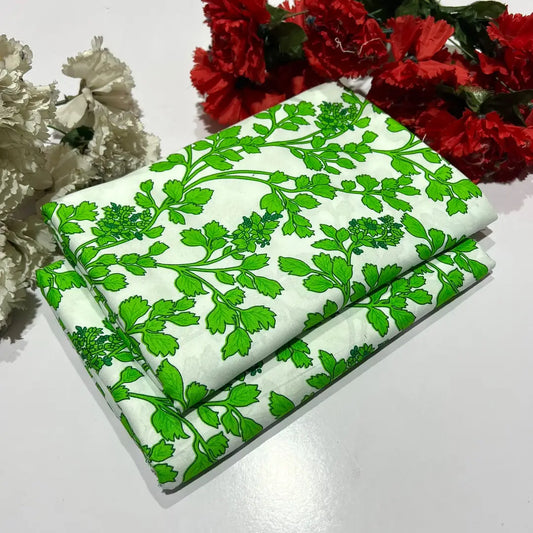 2 Pcs Women's Unstitched Printed Suit