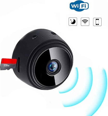 Black Mini Camera with Magnetic Mount & 120min Battery